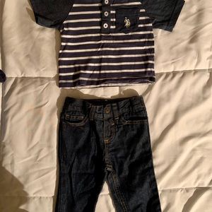 Baby boys US Polo shirt & jeans!